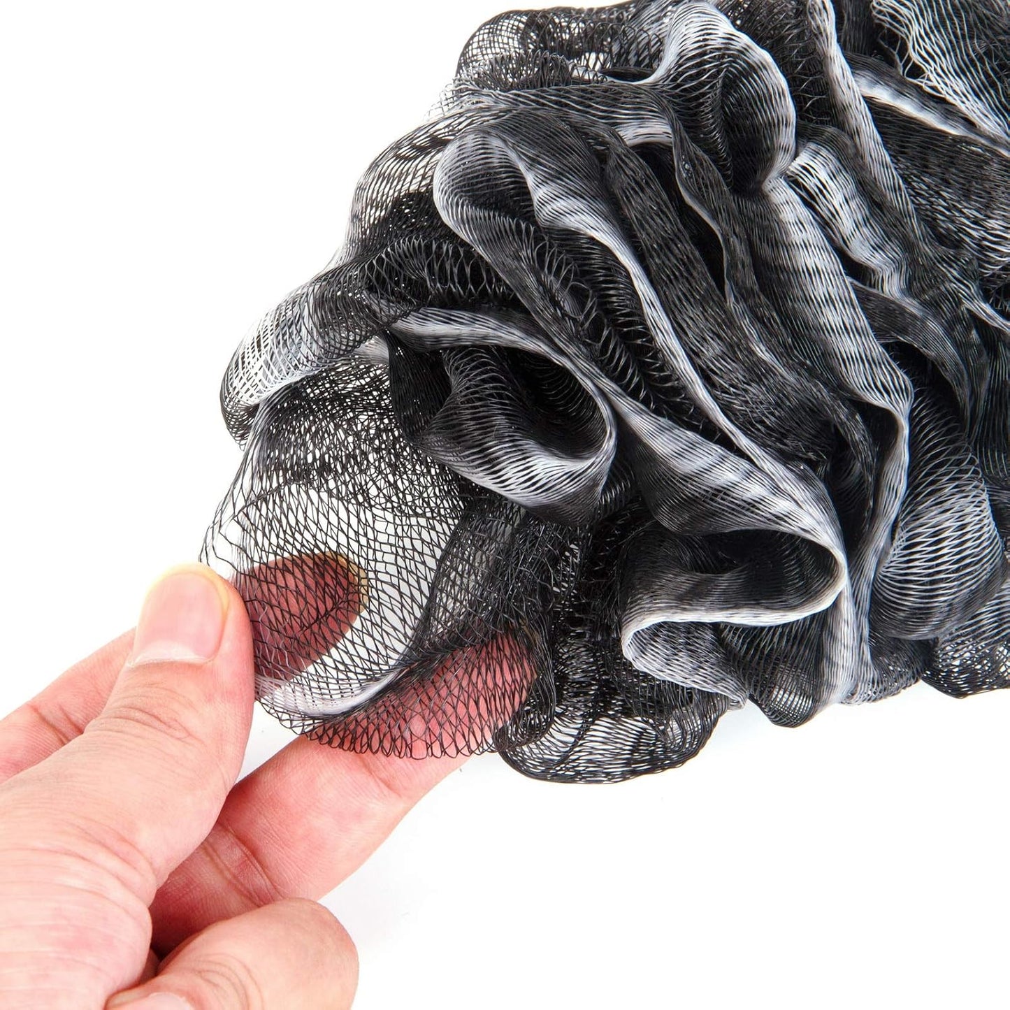 Back Scrubber for Shower, Loofah Long Handle Bath Body Brush, Soft Nylon Mesh Sponge On a Stick for Shower Men Women Kids Elderly, Exfoliating Scrub Cleaning Luffa for All Kinds of Skin(Blue)