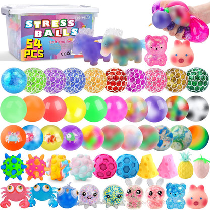 36 Pack Stress Balls, Squishy Balls, Squishy Fidget Stress Relief