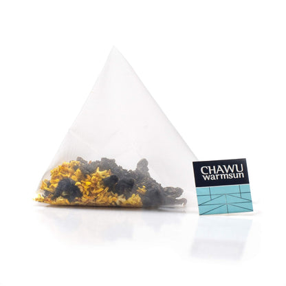 ChaWuWarmSun Osmanthus Oolong Tea Bags, 16 Count, 8 Bags/Box Pack of 2