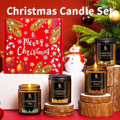 Scented Candles Set, 4 Pack Soy Candles for Home Scented, Candle Gifts for Women Men, 28oz 200 Hours Burn, Scents of Pineapple Cocktail/Coconut Vanilla/Pink Sands/Bahamian Breeze