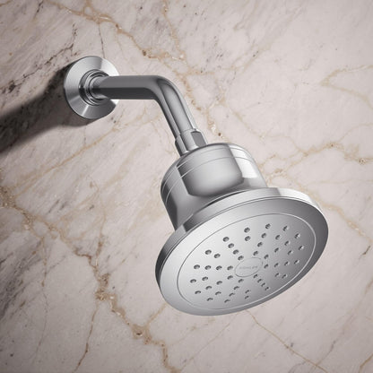 KOHLER 33631-Y-BN Cinq Round Single-Function Filtered Showerhead, Five-Layer Filtration, 2.5 GPM, Full Coverage Spray, Premium Durable Material, Vibrant Brushed Nickel