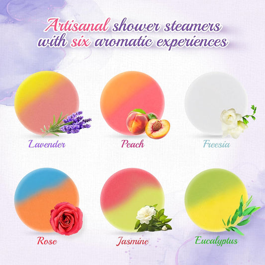 48pcs Aromatherapy Shower Steamers - Relaxation Birthday Christmas Set for Women and Men, Shower Bombs Tablets for Stress Relief and Self Care, Luxury Home Spa