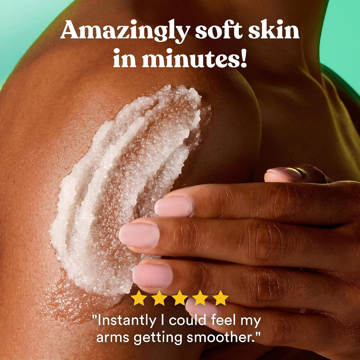 ASUTRA Dead Sea Salt Essential Oil Body Scrub Exfoliator (16 Ounce)