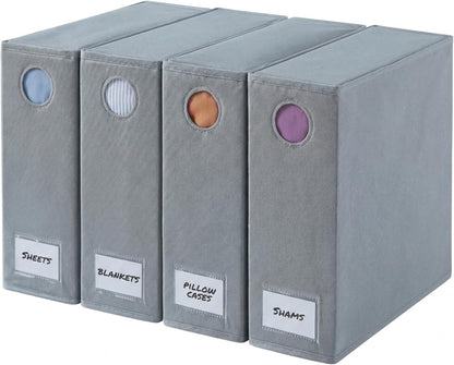 Sheet Organizers - Foldable Sheets Set Organizer - King/Queen - Grey