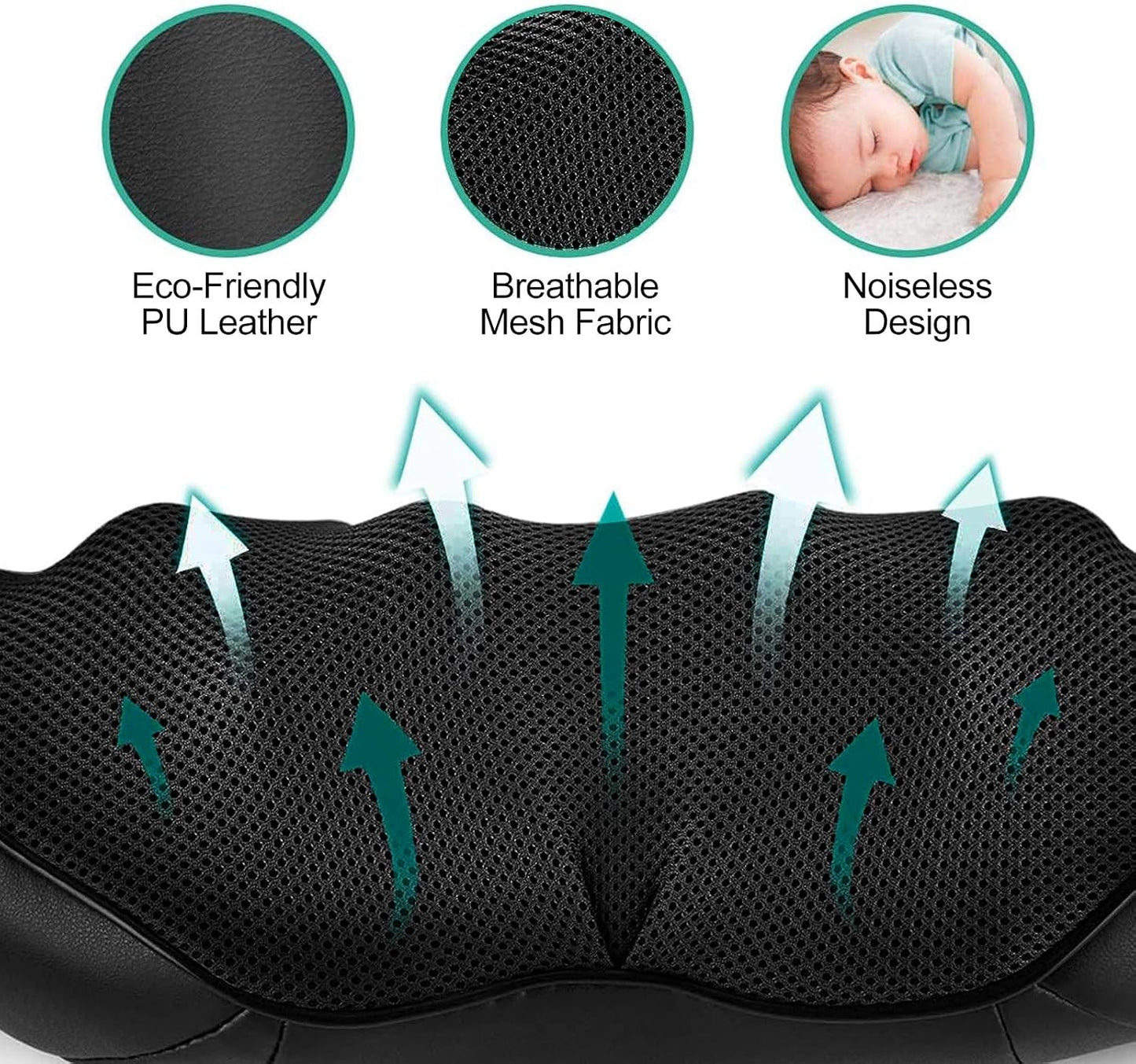 Medcursor Neck Massager with Heat - Deep Tissue Pain Relief, Rechargeable Shiatsu Neck and Shoulder Massager, Ideal Choice for Men, Women, Mom & Dad