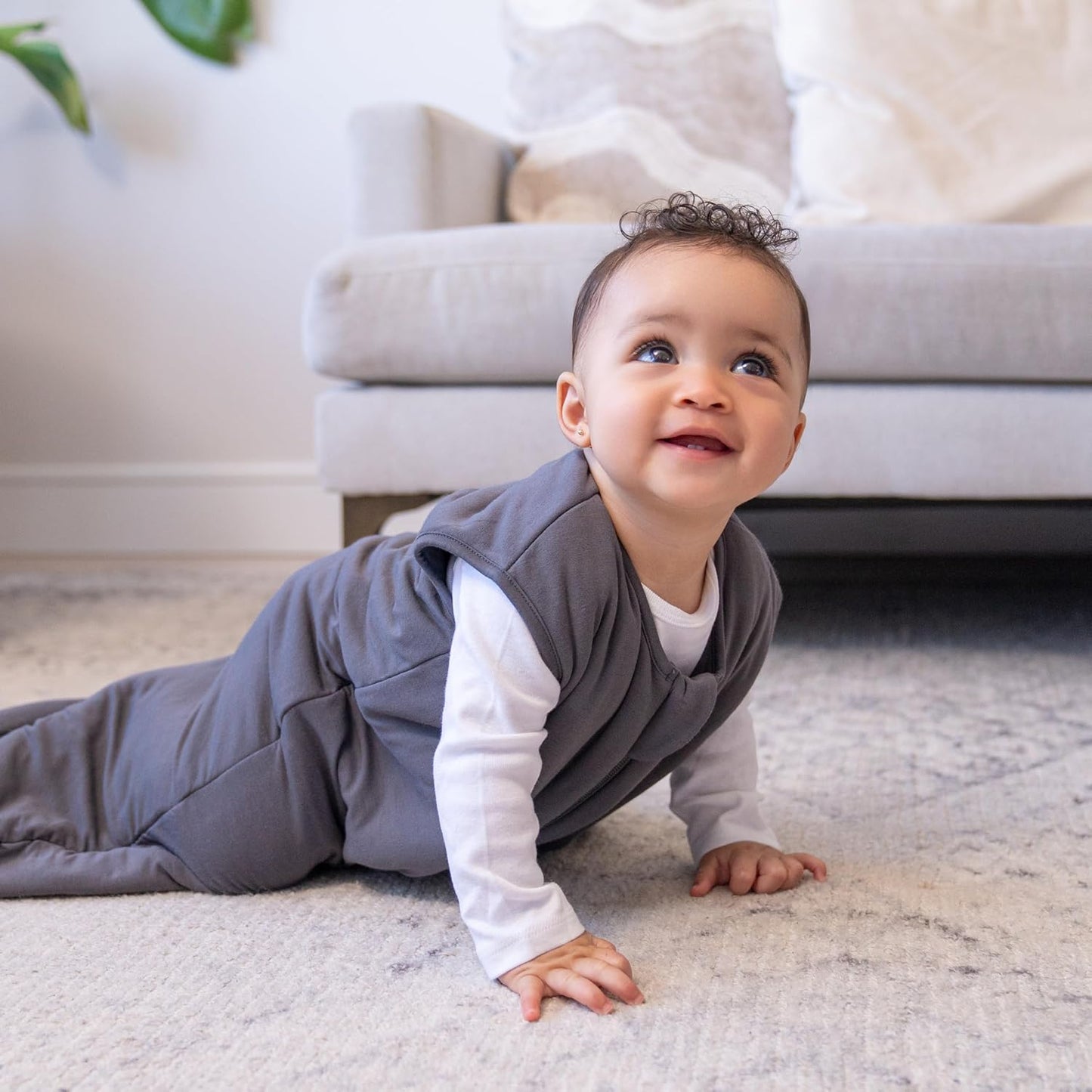 HALO Sleepsack Supersoft Wearable Blanket, Viscose Made from Bamboo, Sleeping Bag for Babies, 1.5 TOG, 6 – 12 Months, Medium, Calm Sage