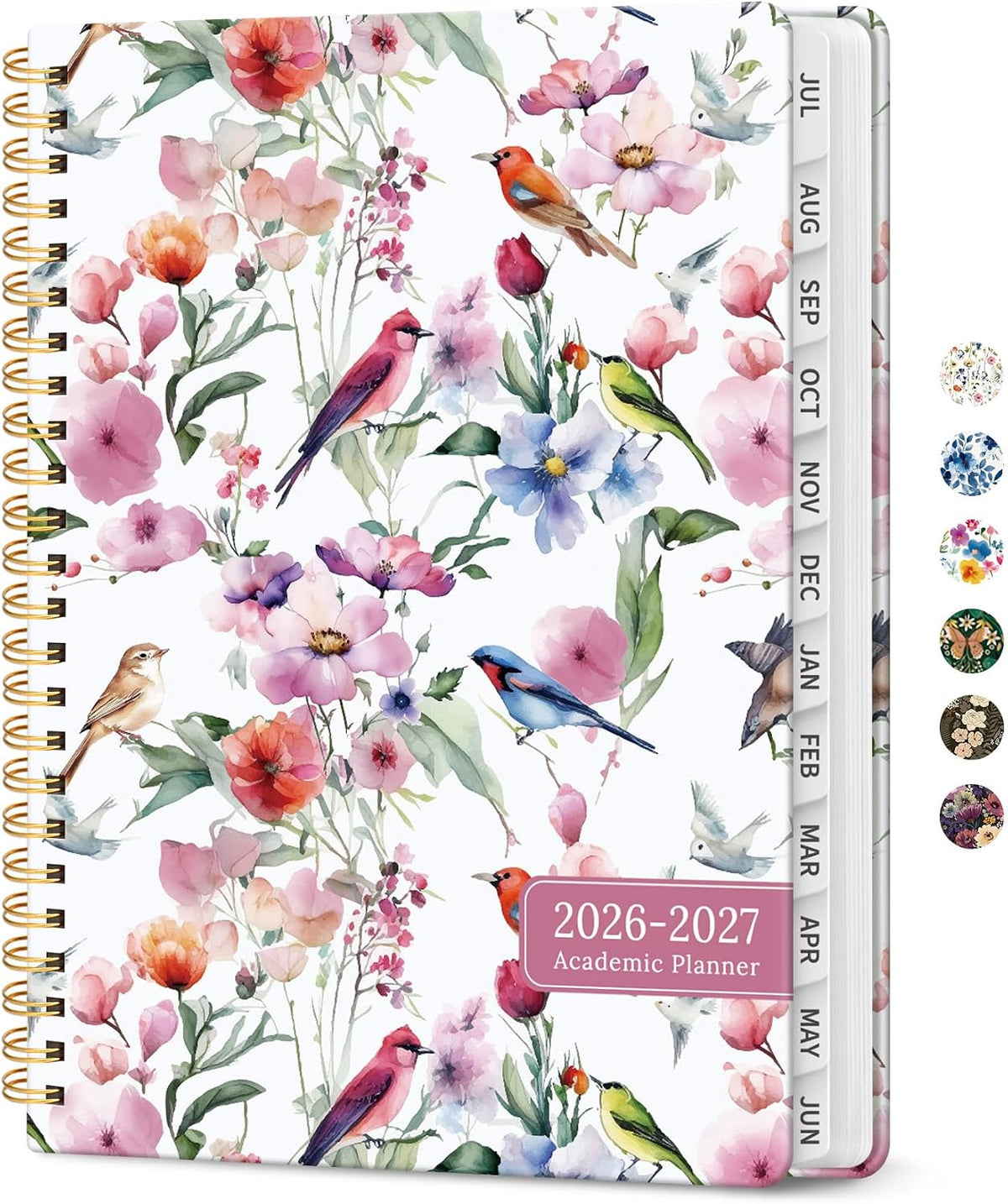 Taja Planner 2026-2027, Jul 2026-Jun 2027 Monthly & Weekly Calendar Book - Colors B
