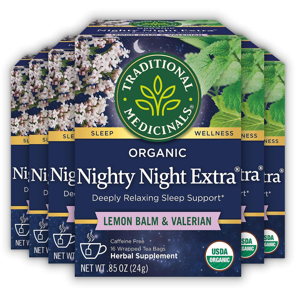 Traditional Medicinals Organic Nighty Night Extra, 96 Tea Bags