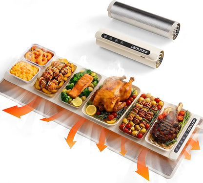 Warming Mat For Food Extra Large 36"x16" 580W Food Warming Mat With Heat Resistant Pad,Chafing Dishes for Buffet 6 Temp 6 Hour,Roll Up Food Warmers for Parties Buffet for Catering Gatherings