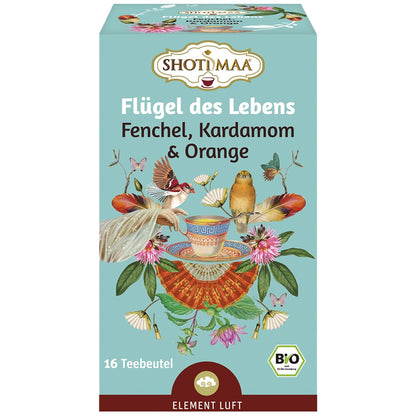 Life on Wings Organic Tea - Fennel, Cardamom & Orange