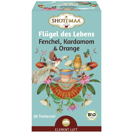 Life on Wings Organic Tea - Fennel, Cardamom & Orange