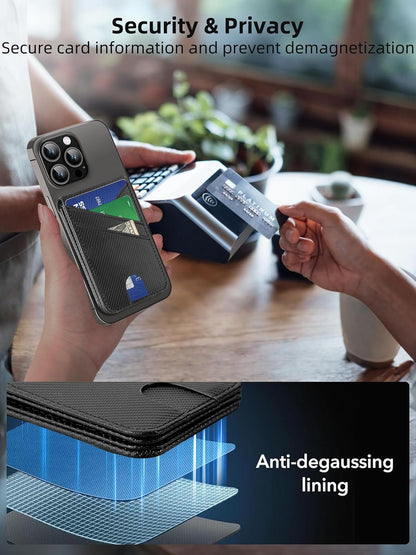 TopMade Magnetic Wallet Stand Tracker for Magsafe (iOS Only), Black