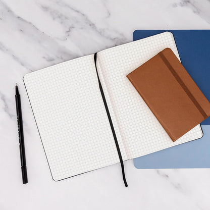 PAPERAGE Lined Journal Notebook, Hardcover Journal for Women & Men, 160 Pages, (5.6 in x 8 in), College Ruled Journaling Notebook for Work, School Supplies & Note Taking, (Black)