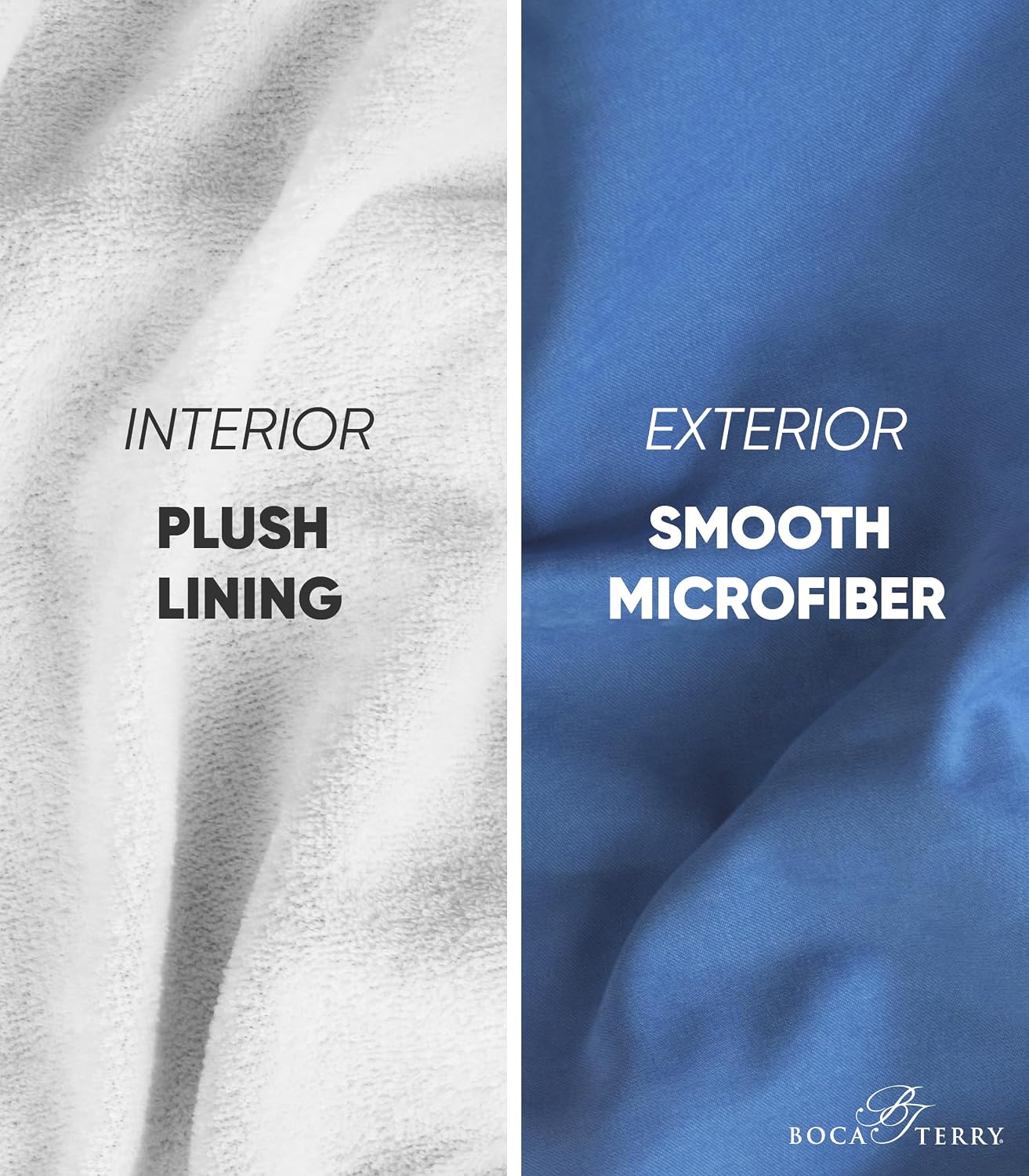 Women's Microfiber Robe by BOCA, Luxury Hotel Bathrobe, Generous Sizing