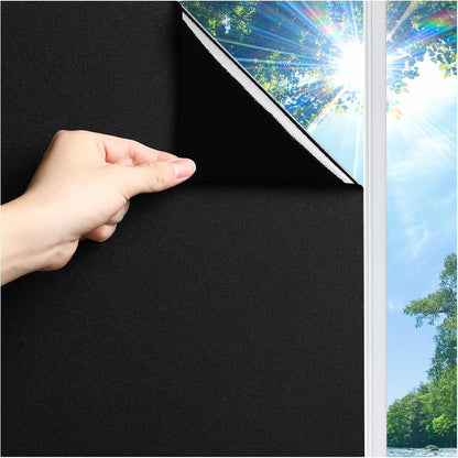 LUTE Blackout Window Film, Window Tint for Home Privacy, 17.5" x 78.7"