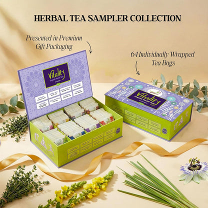 Adanim Herbal Teas (64 Count, Vitality Herbal Tea Sampler)