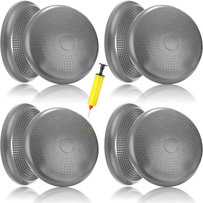 Jerify 4 Pcs Wiggle Seat Flexible Inflated Wobble Cushion Stability Balance Pad Balance Disc Sensory Seat for Men Women Fitness Physical Exercise Improving Posture Home Office