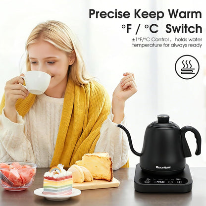 Gooseneck Electric Kettle Temperature Control: 316L Stainless Steel Inner