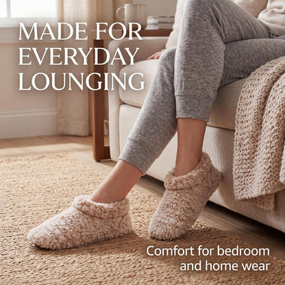 Cozylook Fuzzy Slippers for Women Indoor Soft Sole Slipper Socks