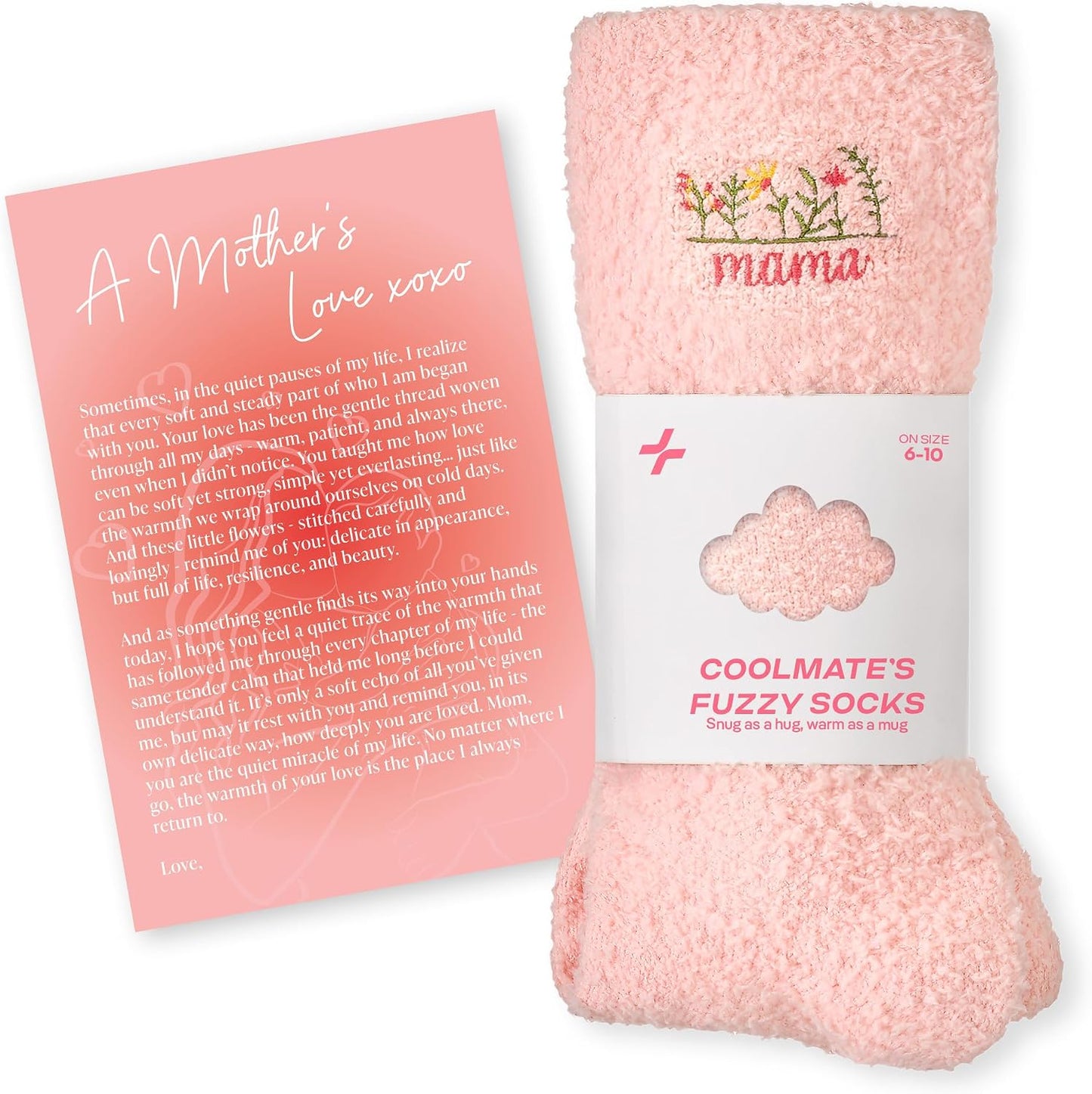 COOLMATE Fuzzy Socks for Women Gift Box – Cozy Soft Cloud Socks for Spa Home, Mother’s Day Gifts for Mom Grandma