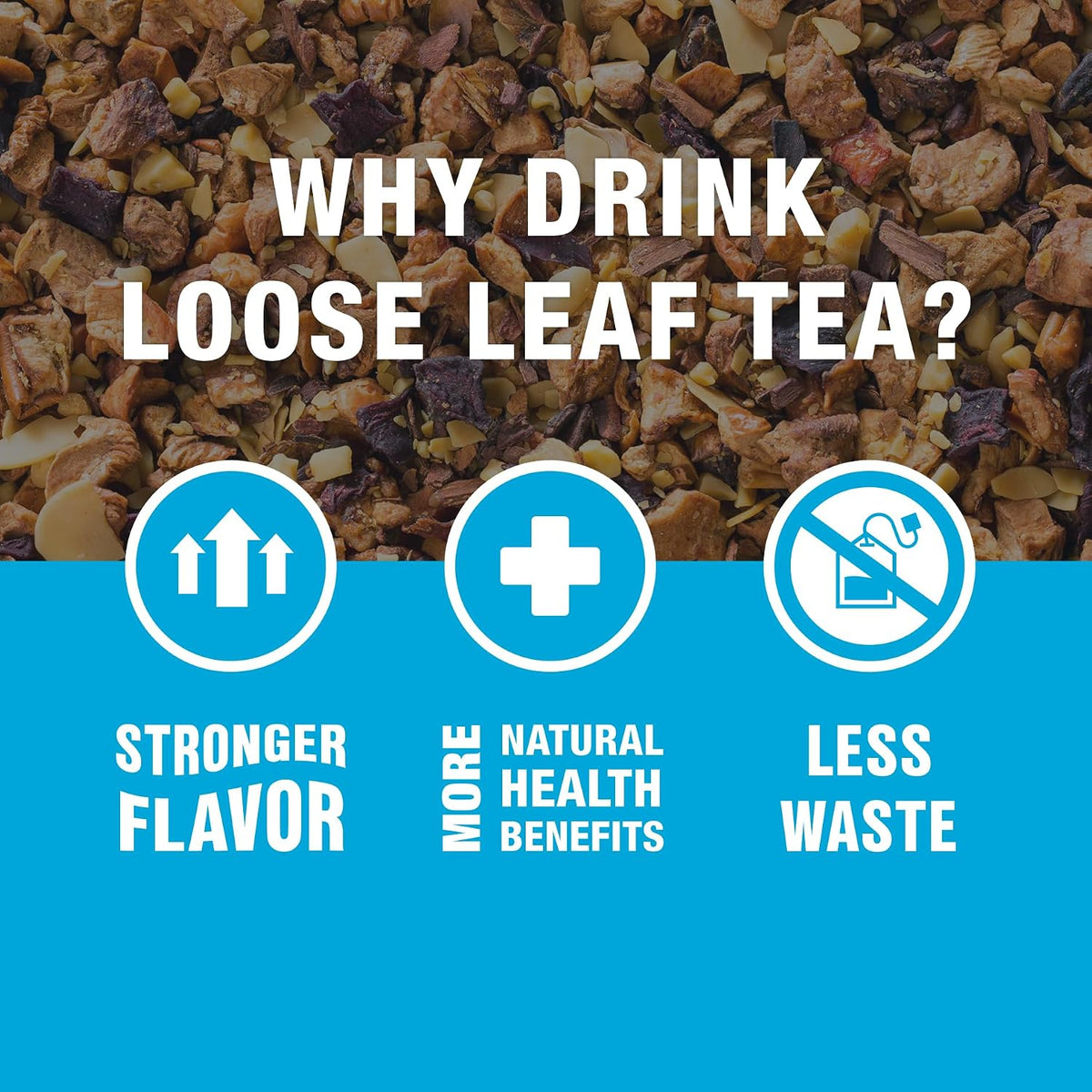 Tiesta Tea Nutty Almond Cream Cinnamon Almond Herbal Tea Loose Leaf 2.1oz