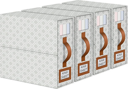 Large Bed Sheet Organizers and Storage for Linen Closet, Grey