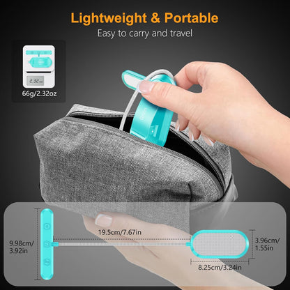 Gritin Rechargeable Book Light for Reading in Bed with 19 LED | Eye Caring 3 Color Temps,5 Brightness Levels,Memory Function,90 Hrs Runtime Flexible Goose Neck Clip on Light for Book Lovers