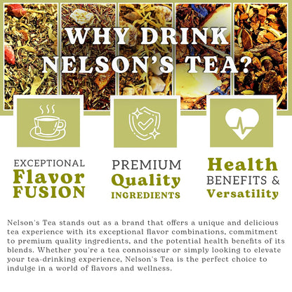 Nelson's Tea Sampler Our Favorites Caffeine Free blends, Sample