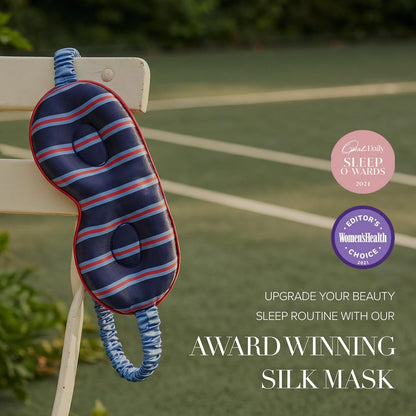 slip Contour Sleep Mask | 100% Pure Mulberry Silk, Ultra Soft | Contoured Design, Prevents Eye Pressure | Adjustable Strap, Ideal for Travel - Black