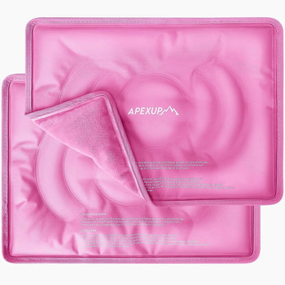APEXUP Gel Ice Packs for Injuries Reusable, Flexible Double Sided Cold Packs for Injuries, Ice Pack for Knee, Shoulder, Back, Hip, Leg, Arm (Blue, 11.5"x7.5", 1PK)