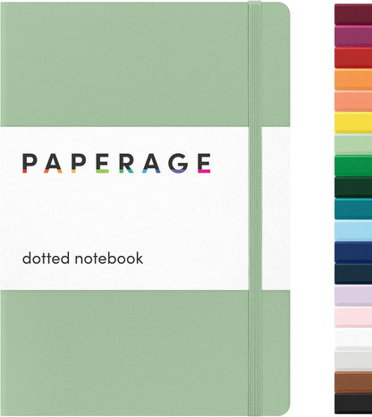PAPERAGE Lined Journal Notebook, Hardcover Journal for Women & Men, 160 Pages, (5.6 in x 8 in), College Ruled Journaling Notebook for Work, School Supplies & Note Taking, (Black)