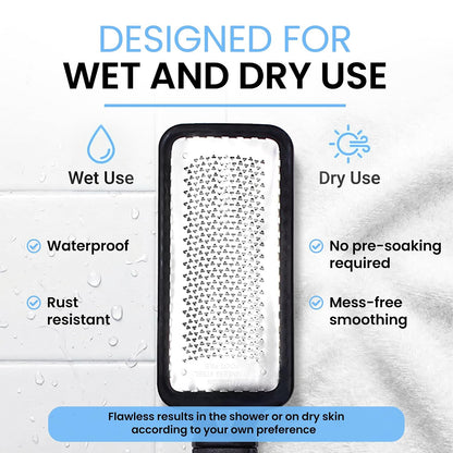 Colossal Foot rasp Foot File and Callus Remover. Best Foot Care Pedicure Metal Surface Tool to Remove Hard Skin. Can be Used on Both Wet and Dry feet, High Grade Stainless Steel File