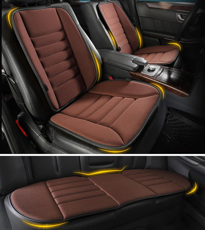 kingphenix Car Seat Cushion with Back Support Pillow: Enhanced Comfort Memory Foam Design for Pain Relief, Ideal for Drivers and Office Use - Ergonomic Lumbar Comfort for Long Sitting - Black