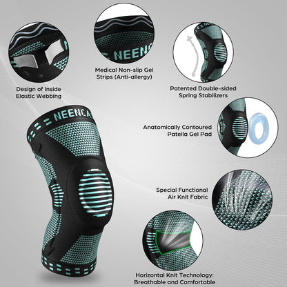 NEENCA Professional Knee Brace, Medical Knee Support for Women & Men Relief