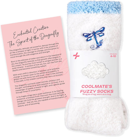 COOLMATE Fuzzy Socks for Women Gift Box – Cozy Soft Cloud Socks for Spa Home, Mother’s Day Gifts for Mom Grandma