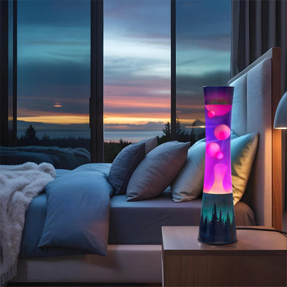 JAMBO 15.5" The Upgraded Motion Lamp, Sunset Decal Motion Light, Beautiful Home Decor, Living Room Bedroom Lamp, Relaxing Nightlight for Teens, Kids & Adults