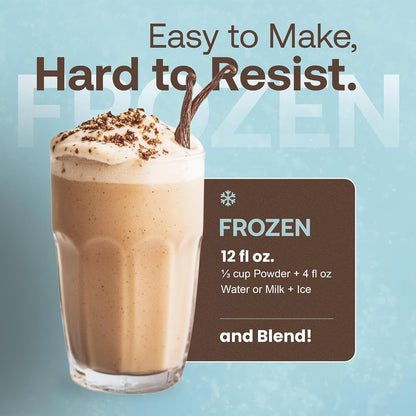 Café Essentials Matcha Green Tea Latte Frappe Mix – No Artificial Colors, Flavors, or Sweeteners – Shelf Stable – 51mg of Caffeine – Great for Hot, Iced, & Frozen Frappes (3.5 lb Bag, 30 Servings)