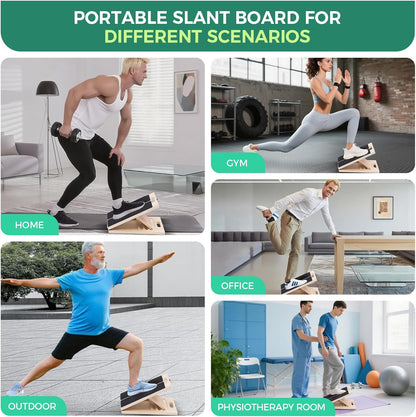 Slant Board for Calf Stretching, 5 Angle Portable Adjustable Stretch Board