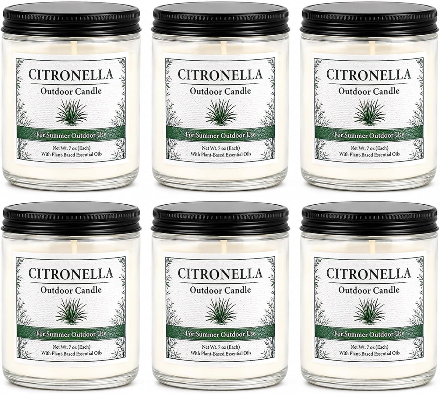 Scented Candles Gift Set, Long Lasting 6 Pack Aromatherapy Candles for Home, 42 oz 300 Hour Burn, Lavender Jasmine Vanilla Sage Sandalwood Rose Eucalyptus Mint, Gifts for Women