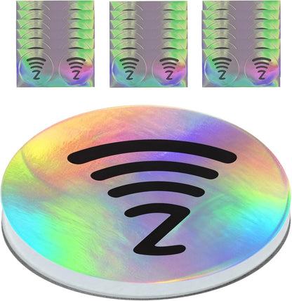 DAMILA NTAG215 Anti-Metal NFC Tags with Holographic Labels