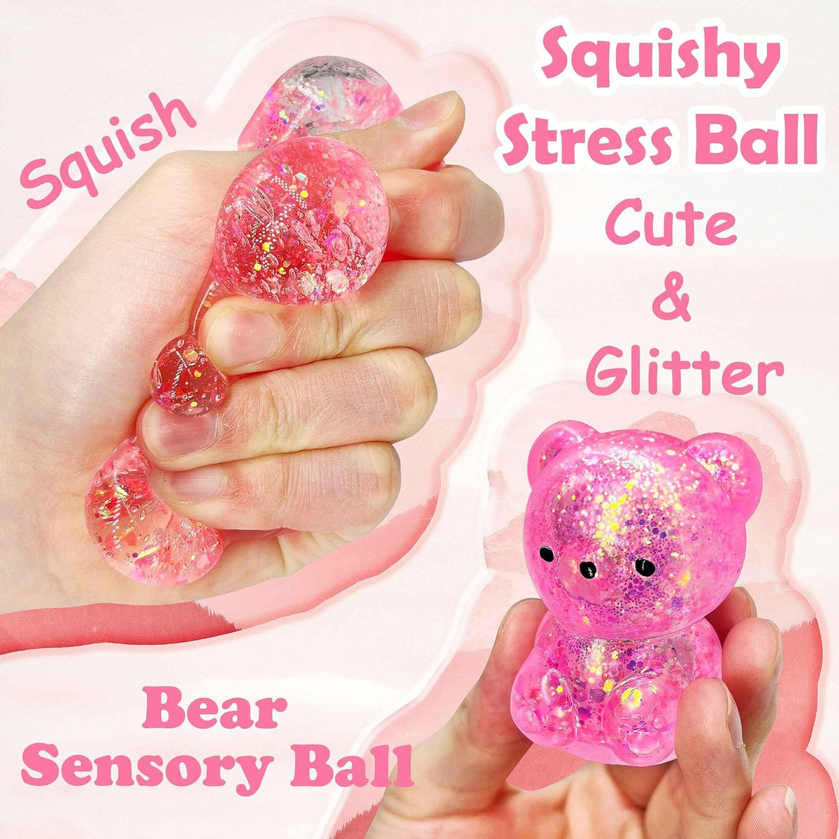 ZTATU Gummy Bear Squishy Stress Balls for Adults Collectible Figurines