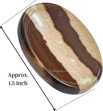 Amazing Gemstone Labradorite Thumb Worry Stone, Anxiety Stone, Healing Crystals - Piedra Crystal Fidget for Gift, Meditation, Calming, Relaxation, Stress Relief - Colors C