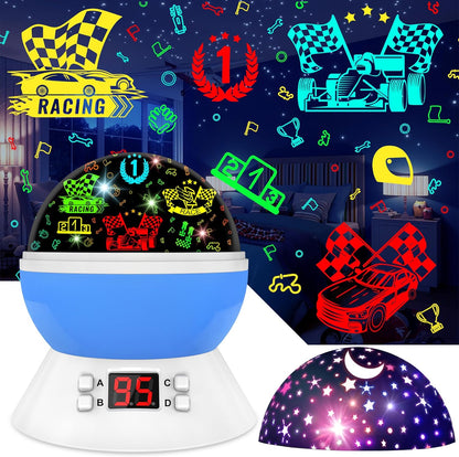 Kids Star Projector Night Light, Star Night Light Projector for Kids, Ceiling Stars Projection Lamp with Timer, 360° Rotating Night Light for Bedroom, Birthday Gift for 3 4 5 Year Old Girls Boys Black