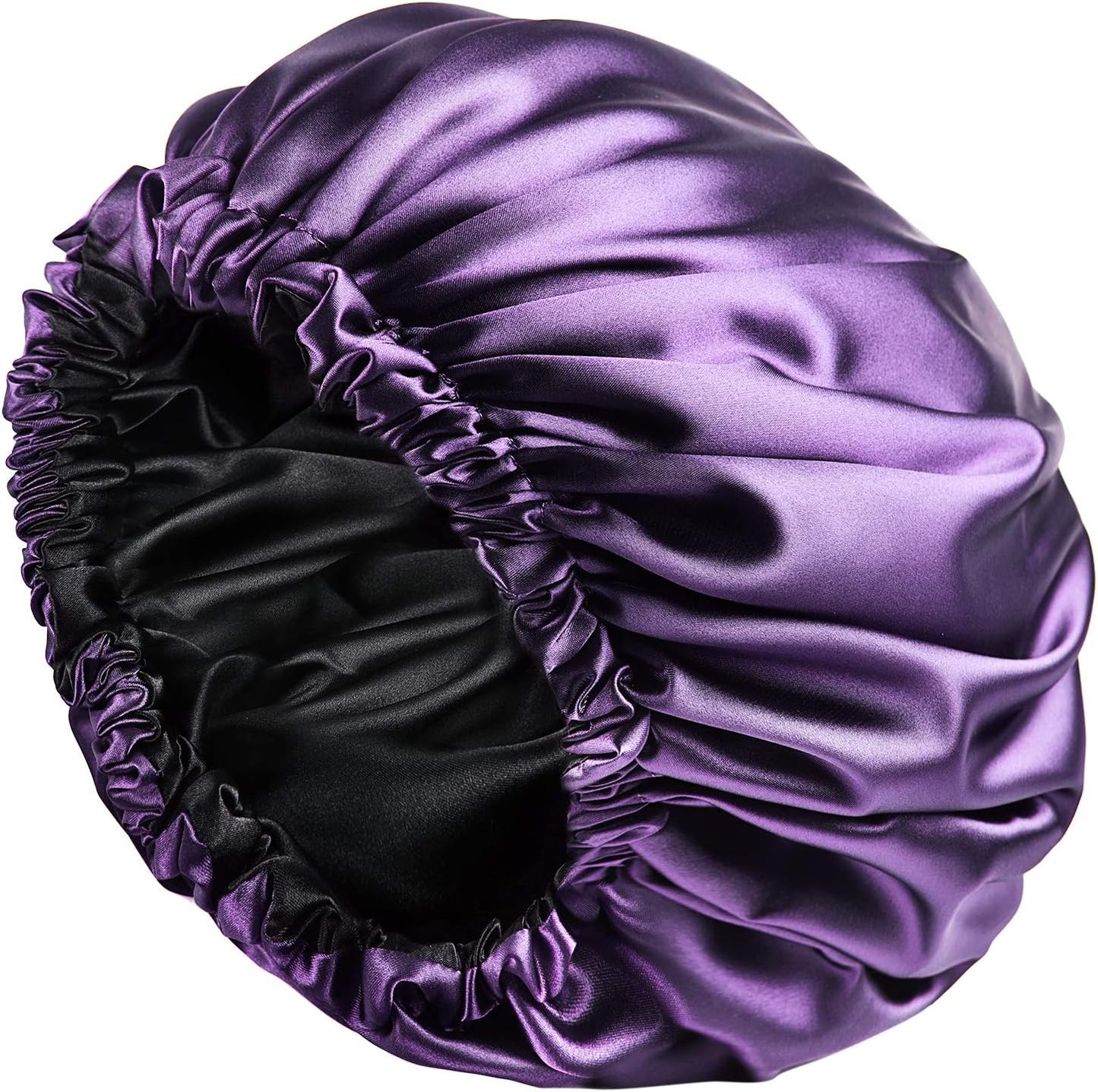 YANIBEST Silk Bonnet Satin Bonnet for Sleeping Women Men, Adjustable Double Layer Hair Bonnet for Curly Braids Reduce Frizz