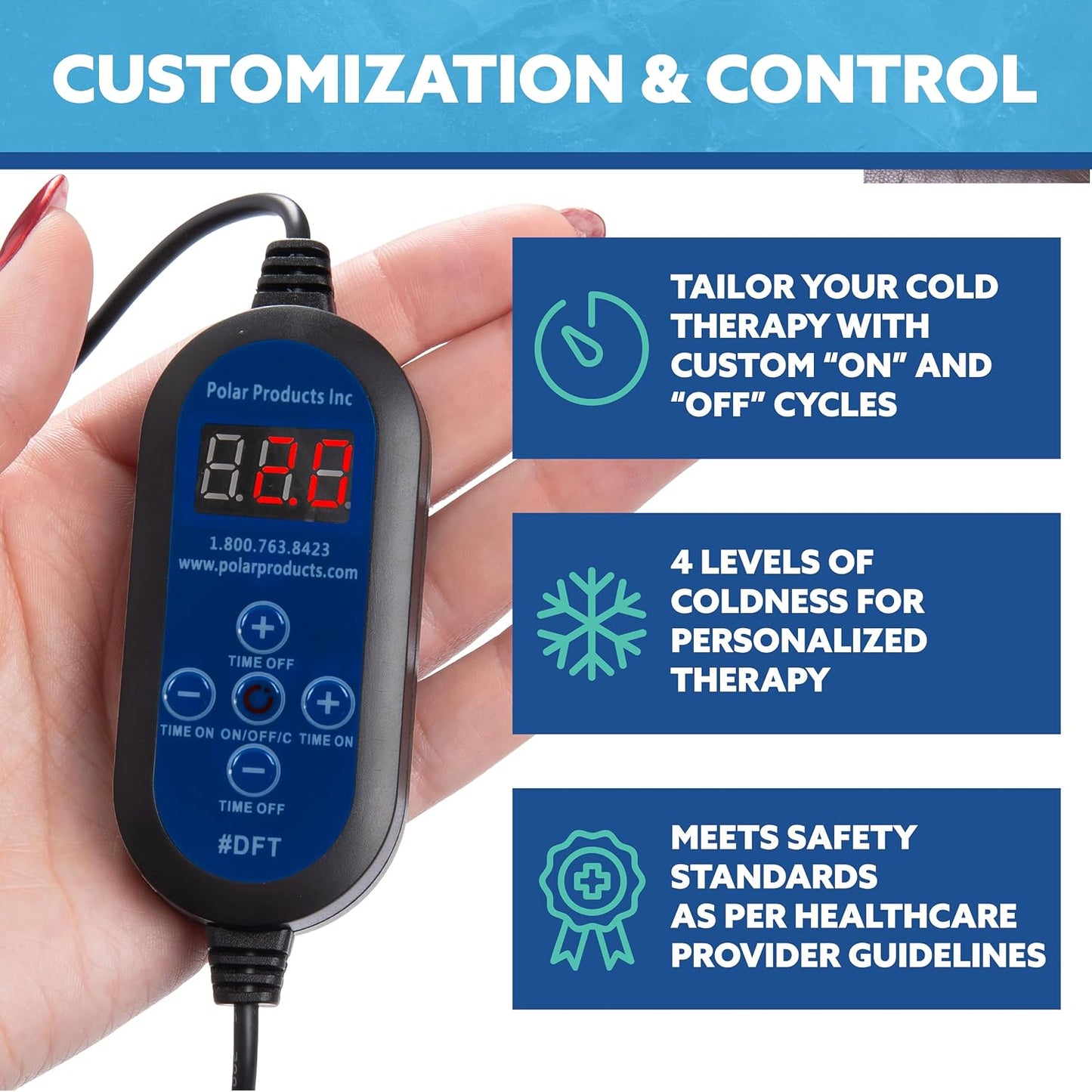 Polar Active Ice 3.0 Cold Therapy Ice Machine System with Programmable Timer, Shoulder Compression Pad, Lightweight 9 Quart Cooler Freeze Kit, Quiet Pump, Strong Cryotherapy Pain Relief Treatment