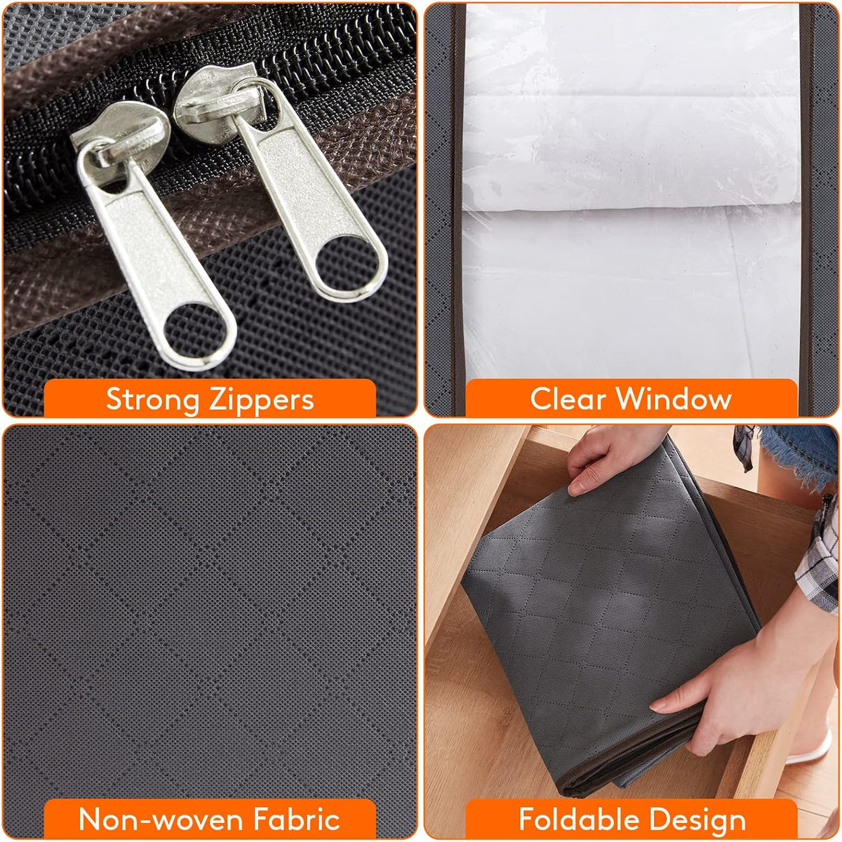 Lifewit 120L Extra Large Clothes Storage, Blanket Storage Bags