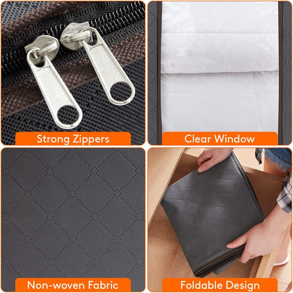 Lifewit 120L Extra Large Clothes Storage, Blanket Storage Bags