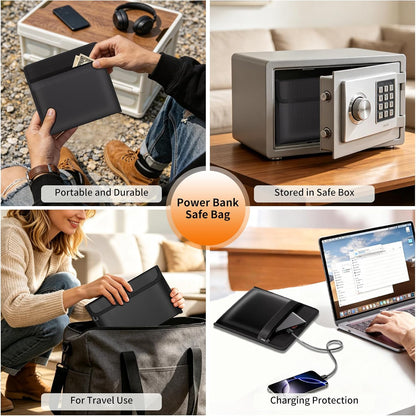 ENGPOW Fireproof Document Bag (13.5"x10.2") with Bonus Pouch (9"x5.7")