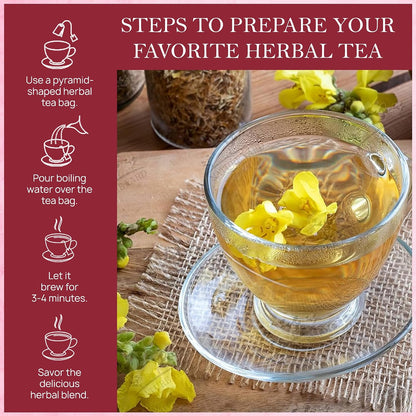 Mullein Leaf Herbal Tea 100gm/3.5oz, Natural Herbal Infusion, 50 Tea Bags