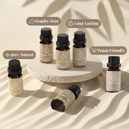 ARVIDSSON Floral Essential Oils Set, Natural Flower Essential Oil Gift for Women - Rose, Gardenia, Cherry Blossom, Honeysuckle, Lilac, Blue Lotus, Scented Oil for Diffuser, Valentines Day Gift for Her